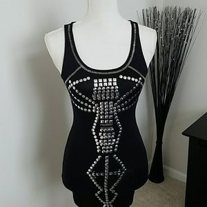 New black and silver dress